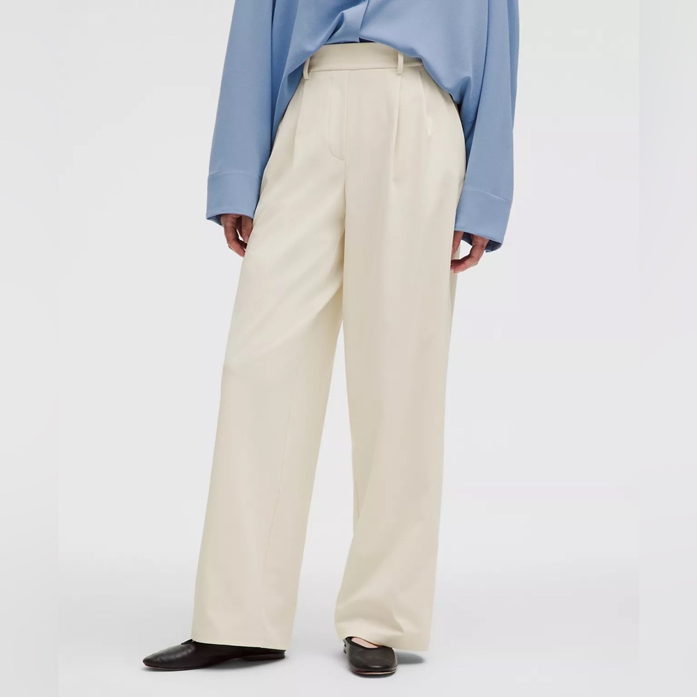 Lululemon Daydrift High-Rise Wide-Leg Trouser Regular Light Ivory Small S